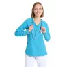 Turquoise_Women's_Power_Long_Sleeve_NO_IRON_Tunic_42594