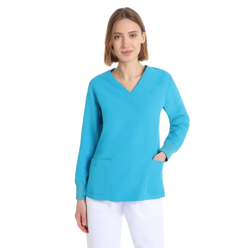 Casacca_Power_donna_Turquoise_manica_lunga_NO_STIRO_42595