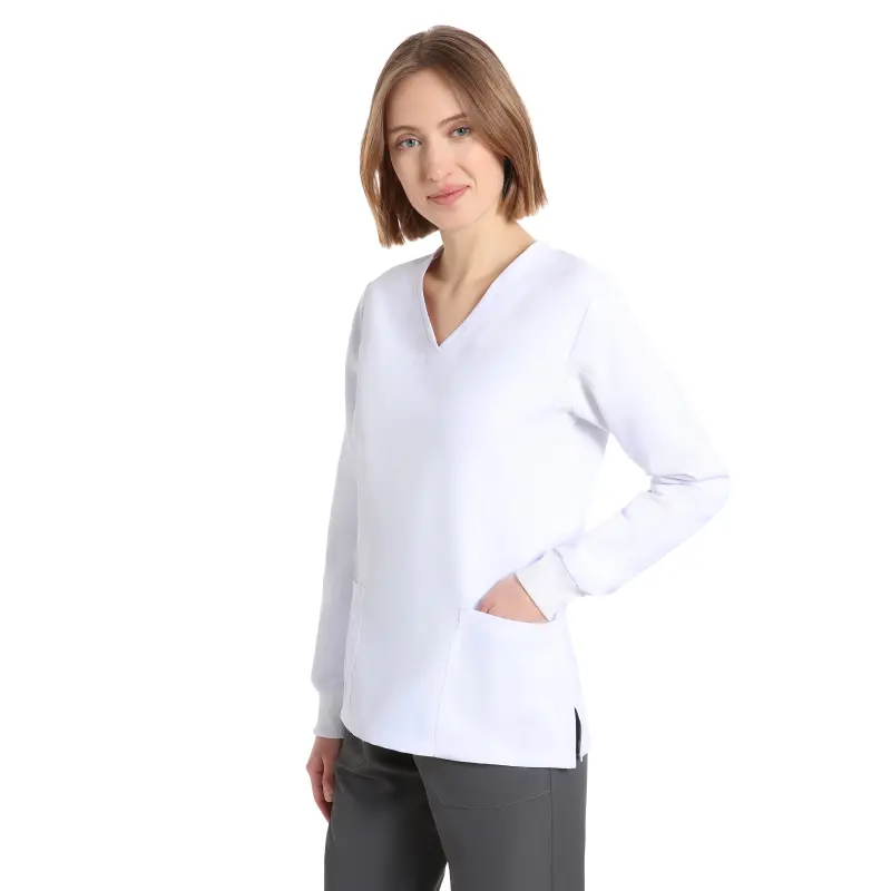 Casacca_Power_donna_White_manica_lunga_NO_STIRO_42601