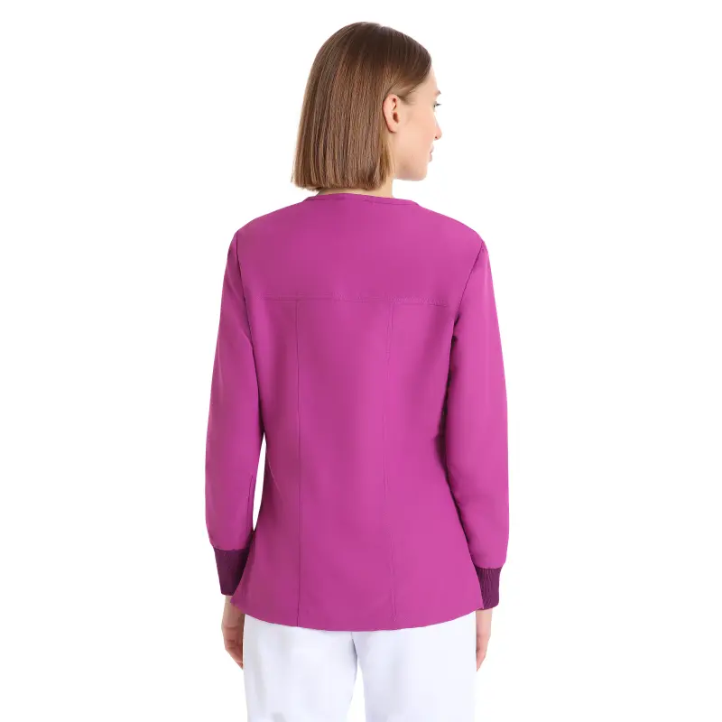 Power_Women's_Violet_Long_Sleeve_NO_IRON_Tunic_42615
