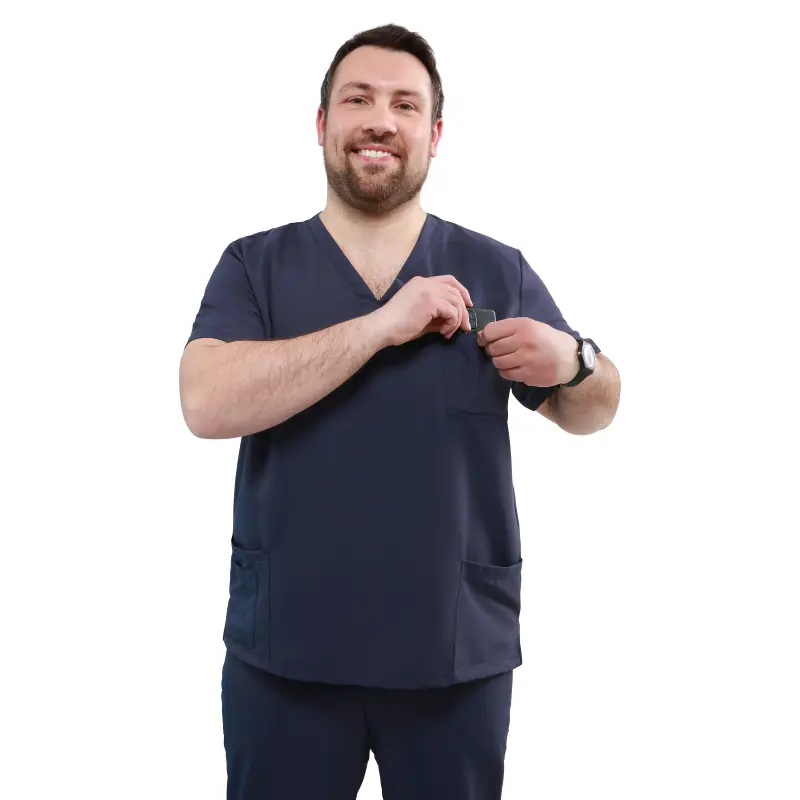 Smart_Unisex_Dark_Blue_NON-IRON_Tunic_42633