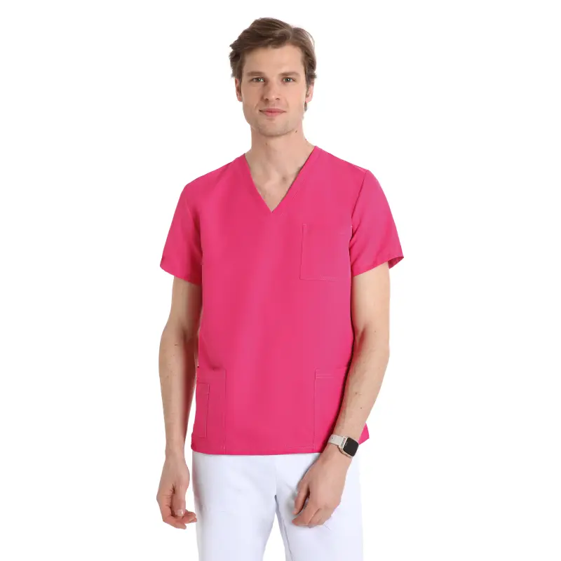Smart_Unisex_Pink_NO_IRON_Tunic_42644