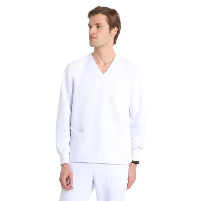 Smart_unisex_White_long_sleeve_tunic_NO_IRON_42691