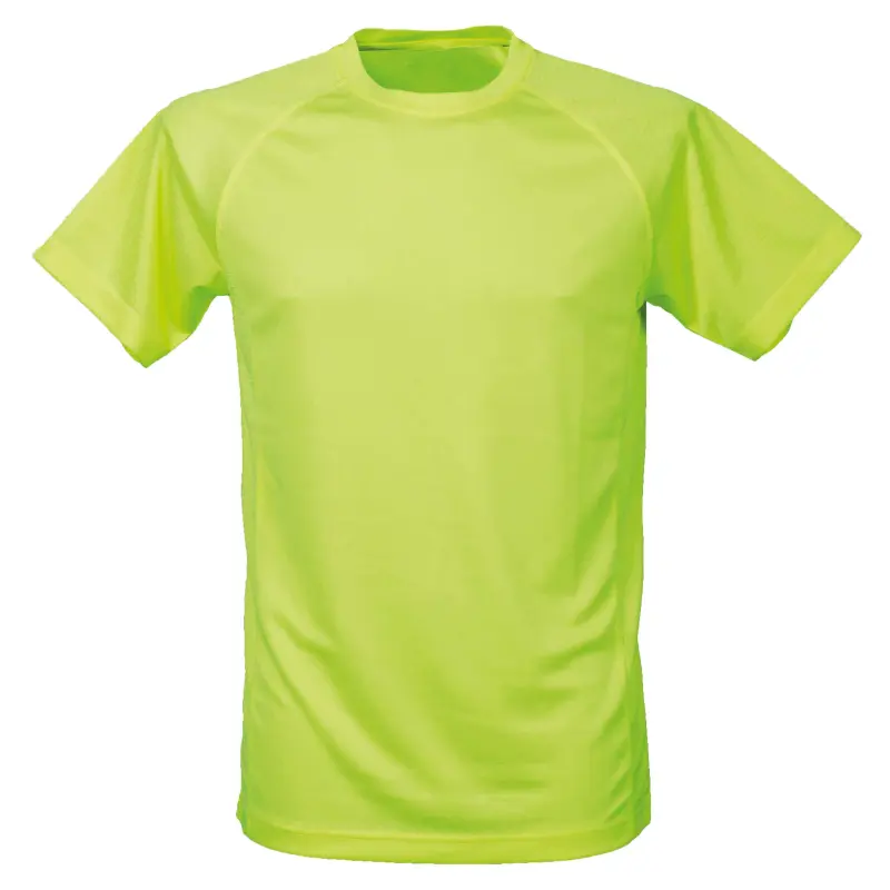 Offer T-shirt montevideo man yellow fluo work t-shi