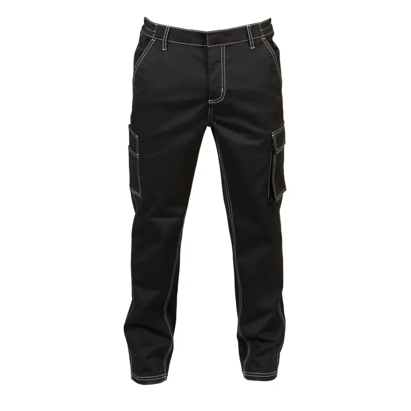 Offer Vigo Stretch Man Black Work Pants at the lowest price