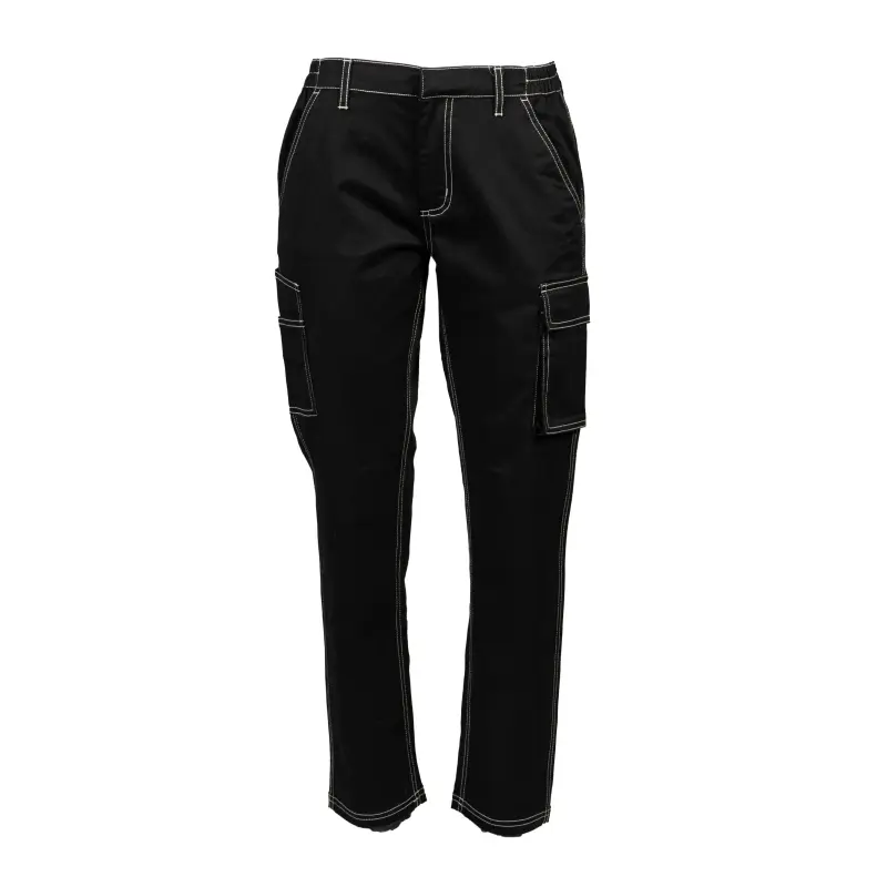 Offer Vigo Stretch Lady Black Work Pants at the lowest price