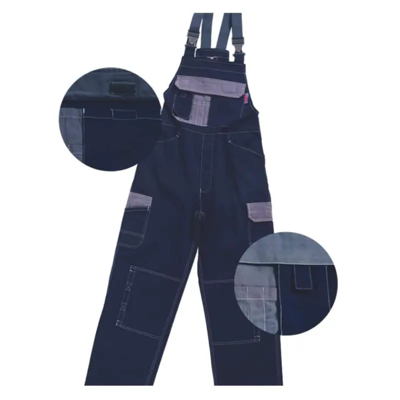Online Sale Blue Cotton Work Overalls at Cheap Prices