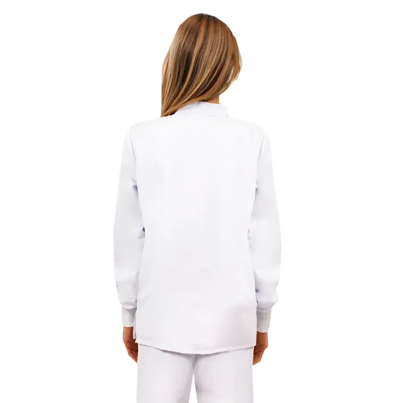Casacca Next unisex White NO STIRO Quick Medical Uniform - manica lunga