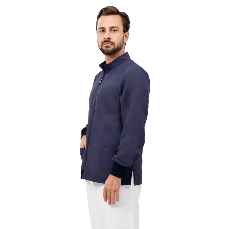 Casacca Next unisex Dark Blue NO STIRO Quick Medical Uniform - manica lunga