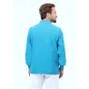 Casacca Next unisex Turquoise NO STIRO Quick Medical Uniform - manica lunga