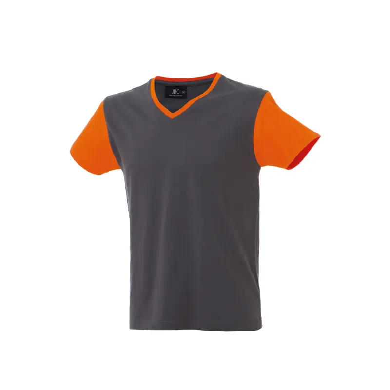 Outlet Camiseta de trabajo de algodón bicolor