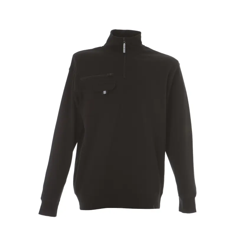 Sale Arbeits-Sweatshirt mit halbem Reißverschluss online im Angebot