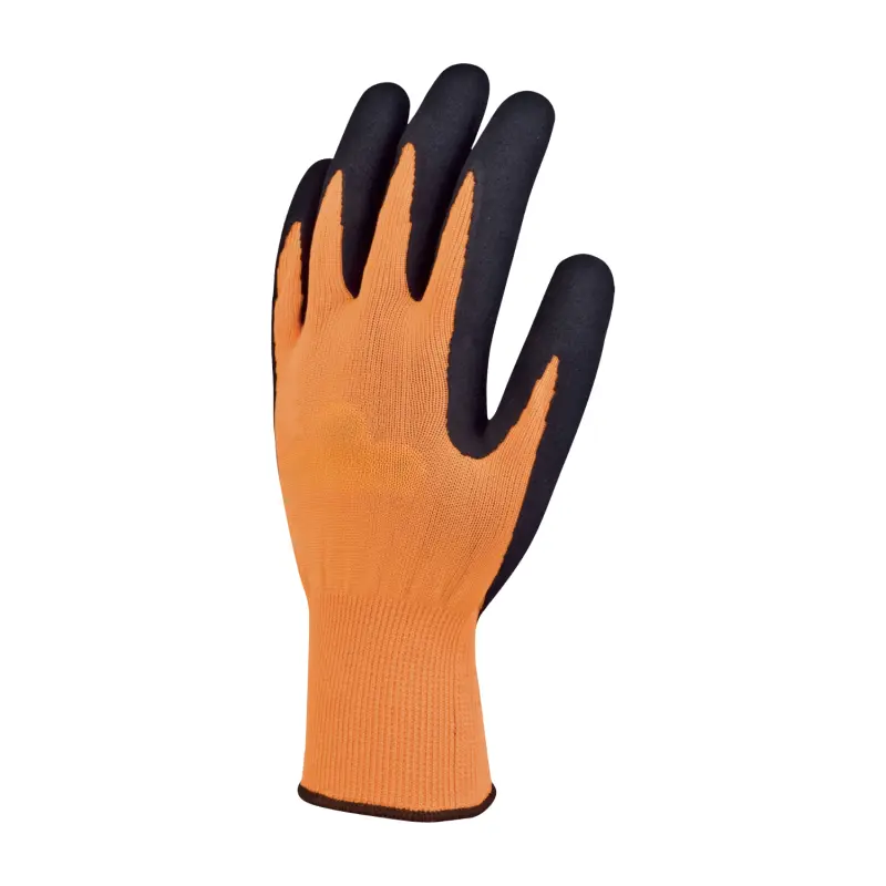 Oferta Guante de trabajo poliéster - látex alta visibilidad al precio más bajo