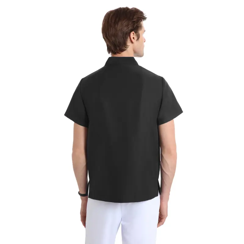 Casacca Next unisex Black NO STIRO Quick Medical Uniform