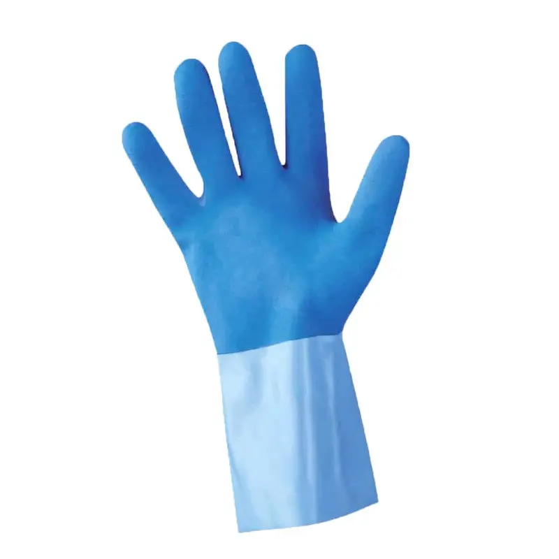 Bieten Sie einen schweren Doppel-Latex-Arbeitshandschuh zum niedrigsten Preis an