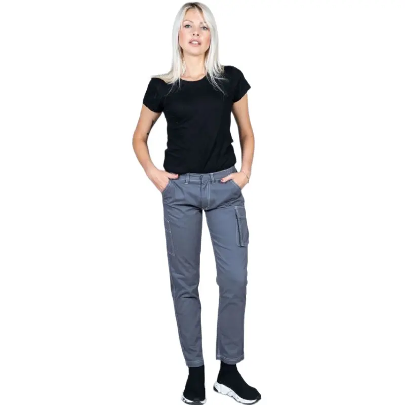 Offer Vigo Stretch Lady Black Work Pants at the lowest price