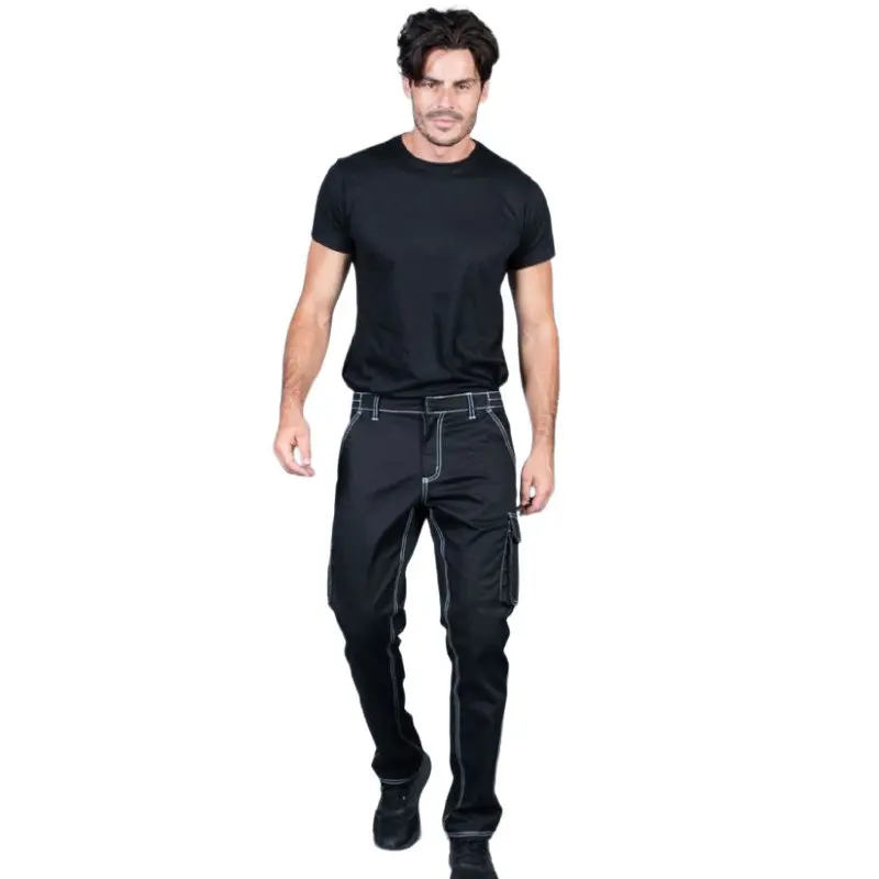Offer Vigo Stretch Man Black Work Pants at the lowest price
