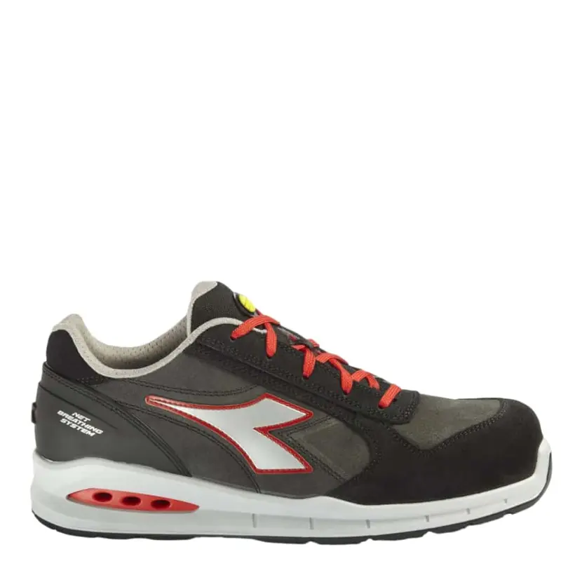 Biete niedrige rote Diadora S3 SRC Arbeitsschuhe an