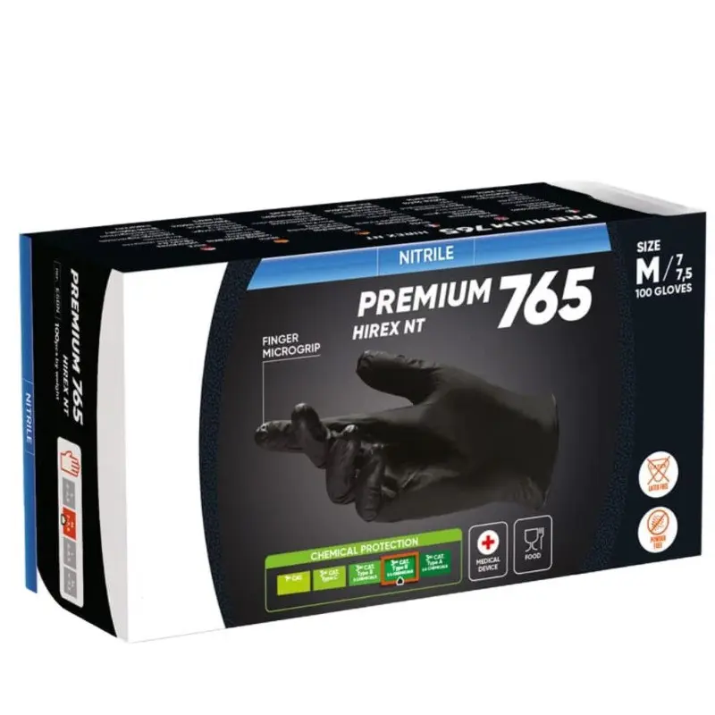 Guanti Nitrile Nero 100 pz Senza Polvere al miglior prezzo