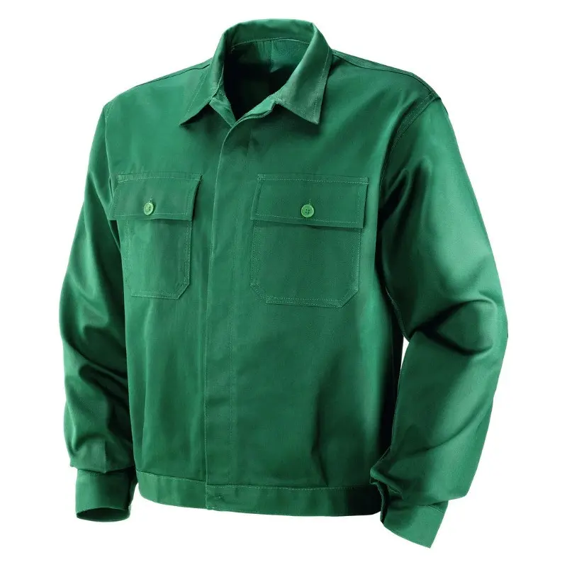 Giubbino cotone verde da lavoro