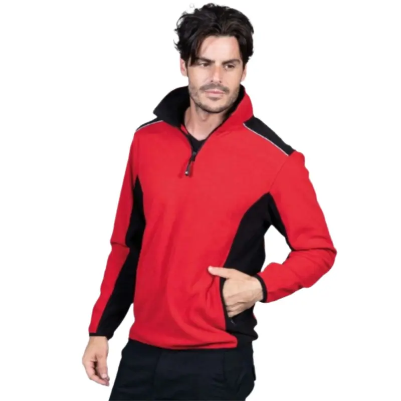 Offre Polaire  bicolore demi-zip  pas cher