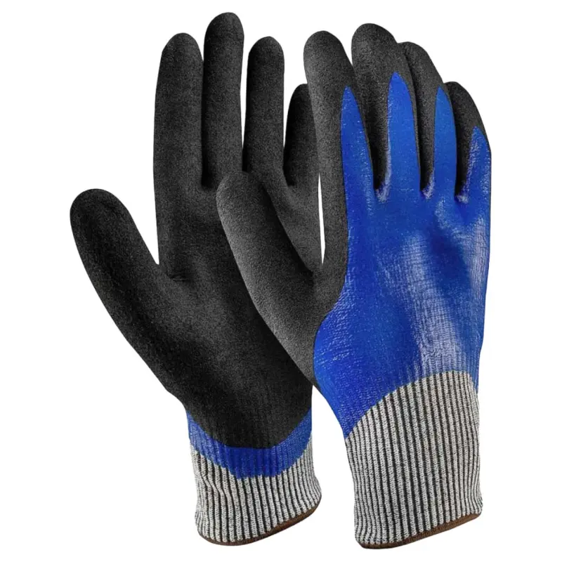 Offer Cut-resistant work glove type d blue work at the lowest price