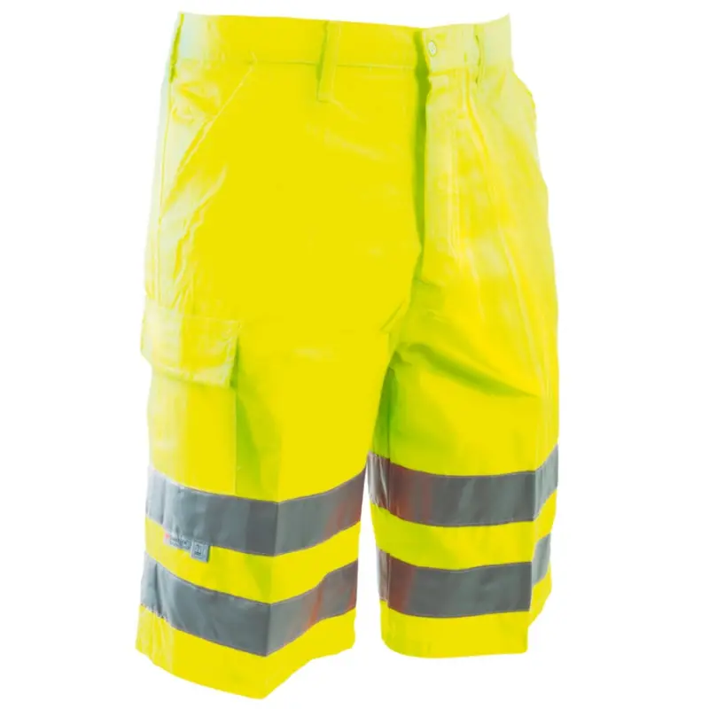 Gut sichtbare gelbe Bermudashorts zum Online-Verkauf