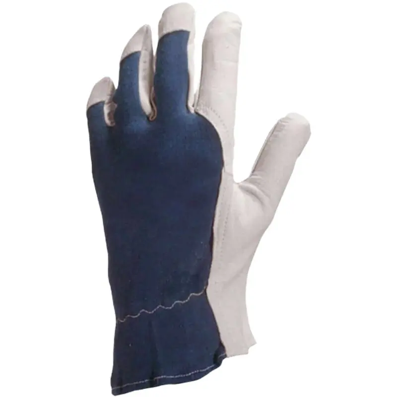 Offre Gants de travail en cuir avec dos en toile pas cher