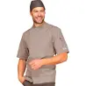 Vente de Veste de travail de chef taupe manches courtes en ligne