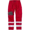 Pantaloni Rossi Alta Visibilità con Bande al miglior prezzo