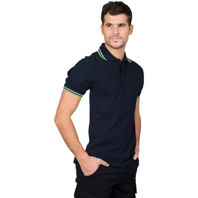 Online Sale Two-Tone Ankara Work Polo Shirt at Cheap Prices