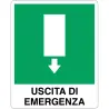 señal al aire libre salida de emergencia hacia abajo en oferta para la venta online