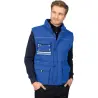 Chaleco de trabajo multibolsillos azul de venta online en oferta