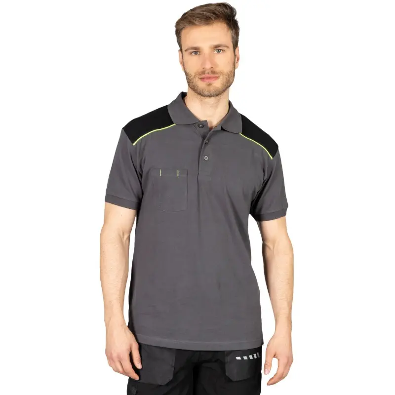 Vente de Short Polo de travail bordeaux manica pas cher