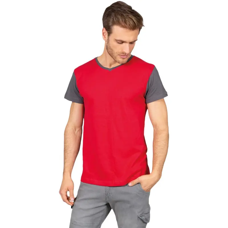 Offer Two-tone Cotton Work T-Shirt