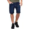 Bermuda de travail en denim stretch au meilleur prix