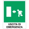 Emergency exit sign on the left on offer for sale online