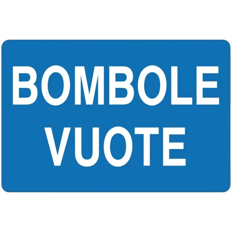 Cartello all. bombole vuote in offerta in vendita online