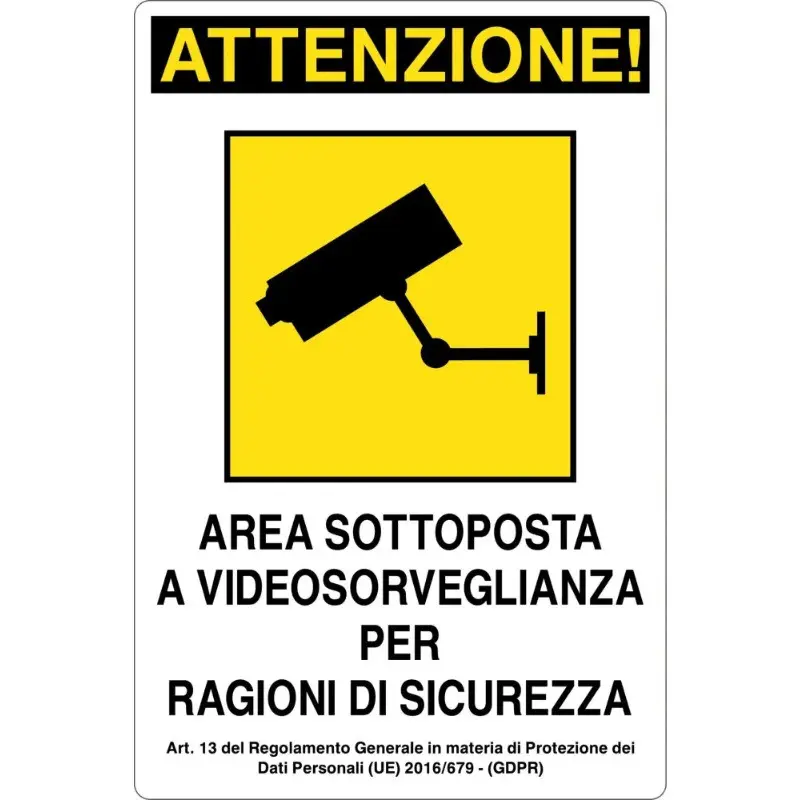 Warning sign CCTV area on offer for sale online