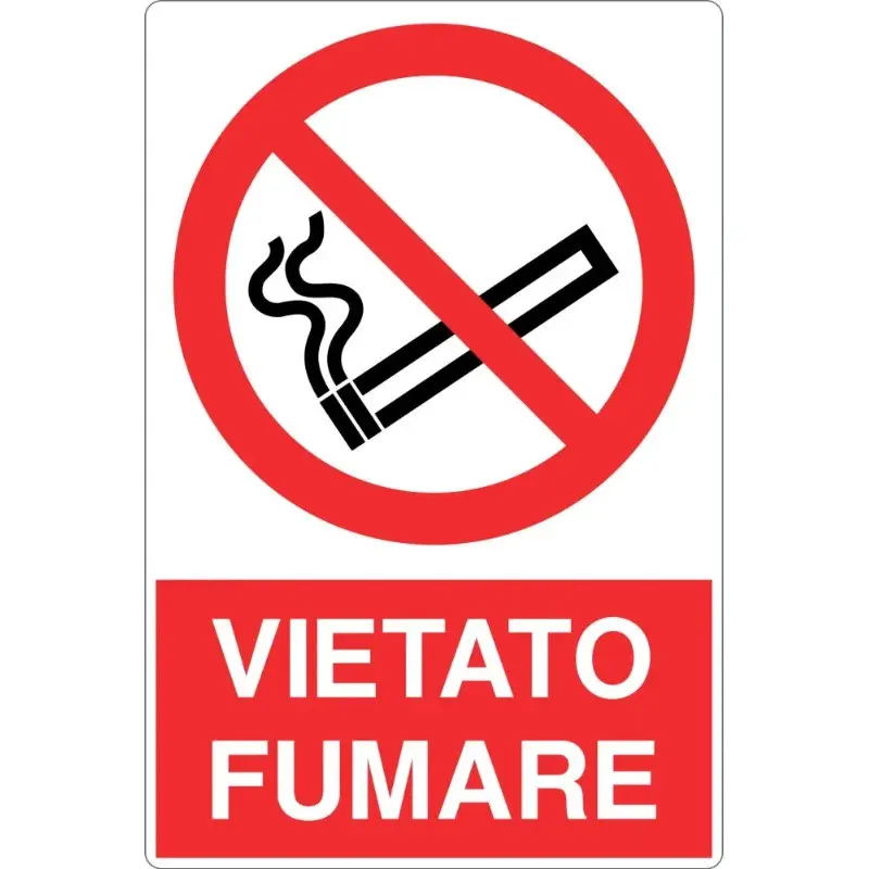 Cartello all. vietato fumare in offerta in vendita online