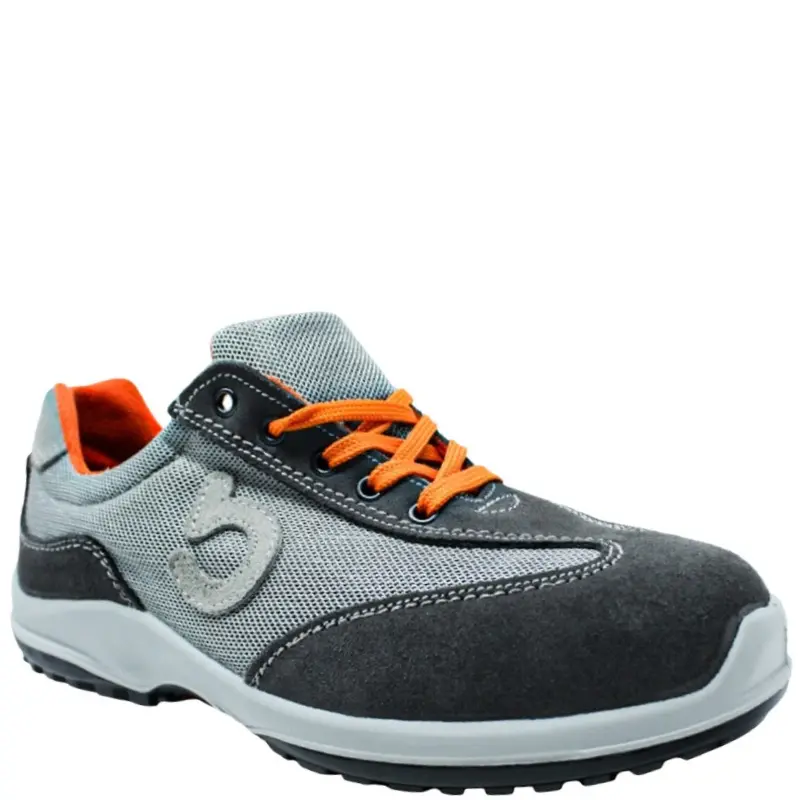 Oferta zapatos de trabajo bxwork s1p gris y naranja