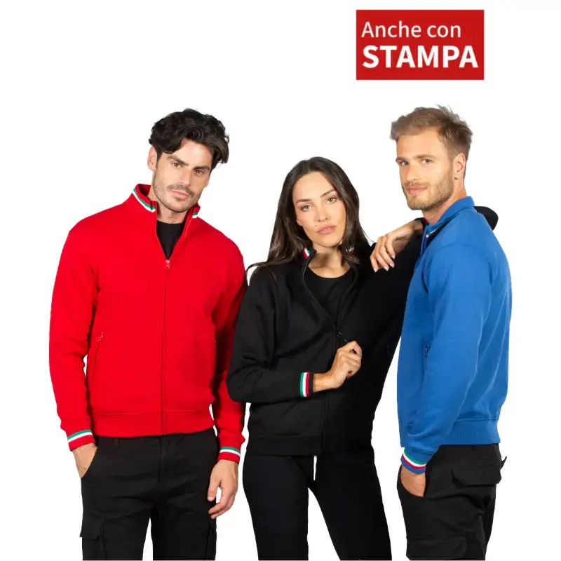 Sale Arbeits-Sweatshirt mit dreifarbigem Profil online im Angebot