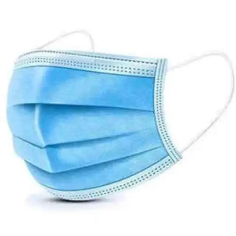 Offer 3-layer blue surgical mask for work at the lowest price