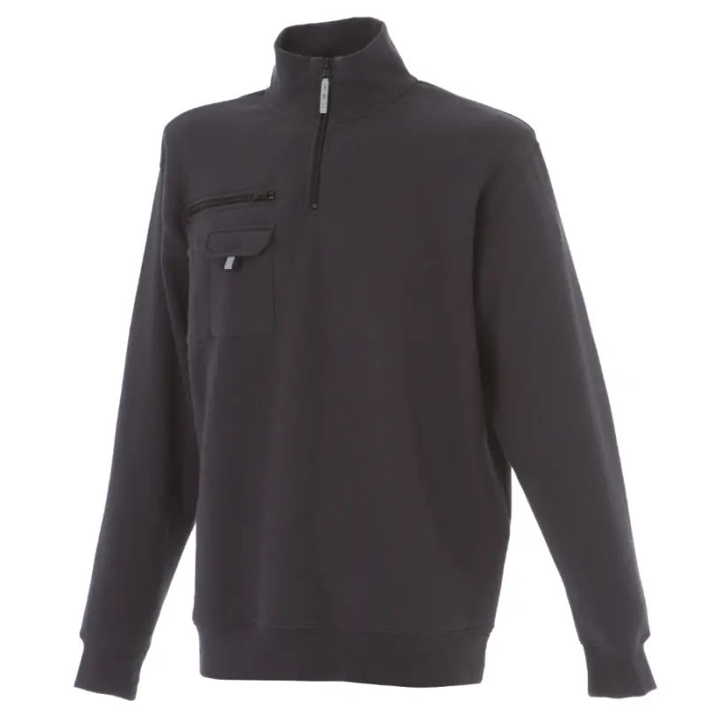 Sale Arbeits-Sweatshirt mit halbem Reißverschluss online im Angebot