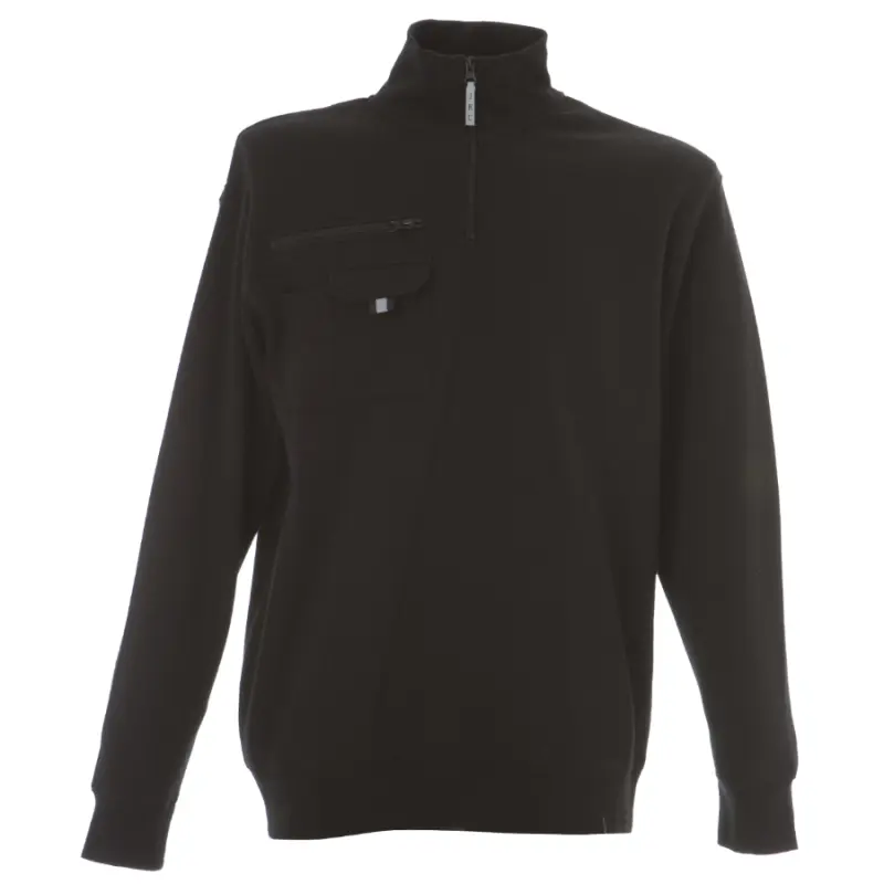 Sale Arbeits-Sweatshirt mit halbem Reißverschluss online im Angebot