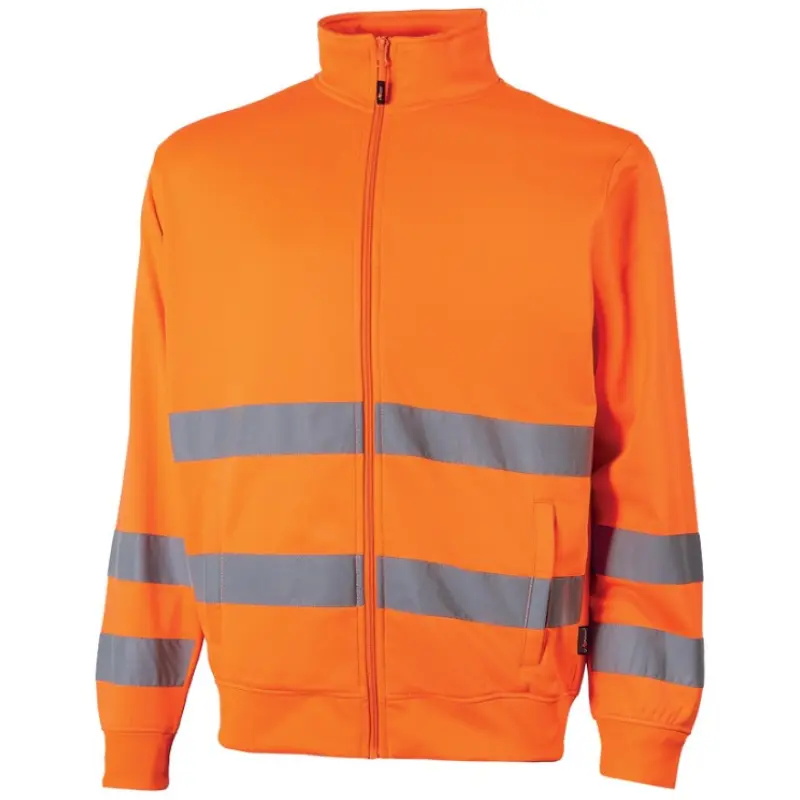 Felpa U-Power Lyncis Alta Visibilità | Felpa Lavoro Full Zip