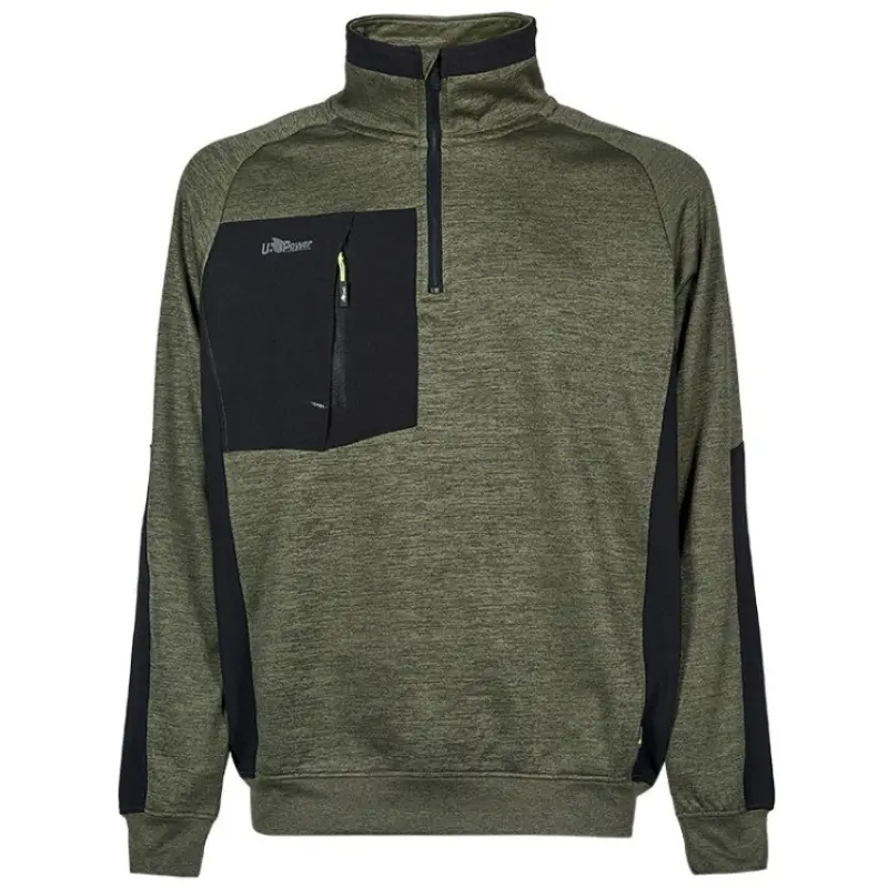 Felpa U-Power Leeds | Felpa da Lavoro Mezza Zip Tecnica
