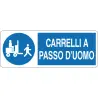 Cartello all. carrelli a passo d'uomo in offerta in vendita online