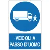 Cartello all. veicoli passo d'uomo in offerta in vendita online