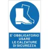 Cartello all. obbligo uso calzature di sicurezza in offerta in vendita online